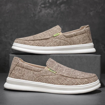 Bequeme Herren Slipper Canvas Schuhe Freizeit