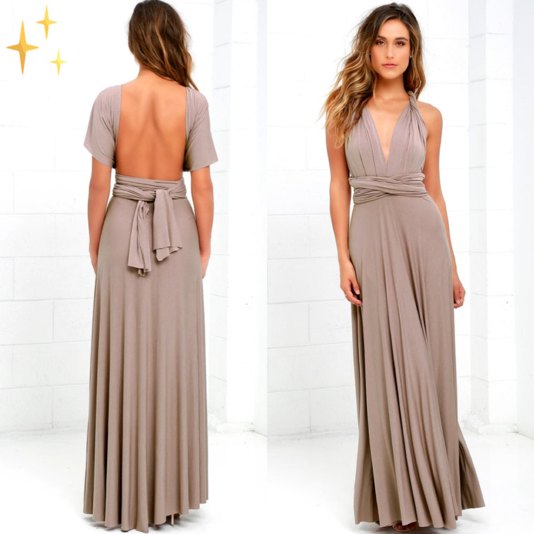 Elegantes Brautjungfernkleid Damen lang
