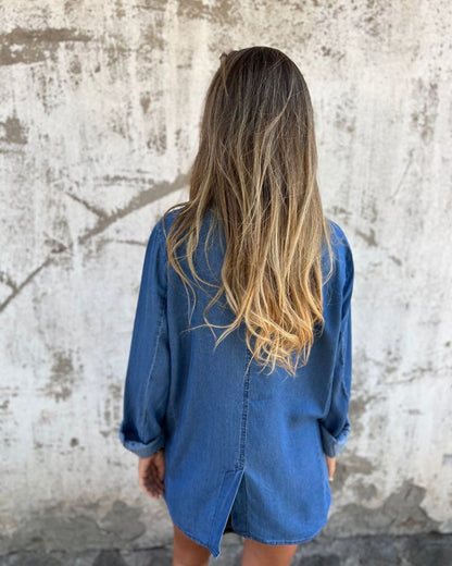 Lederblazer Denim Blazer Modern Lässig - BerlinGlamour