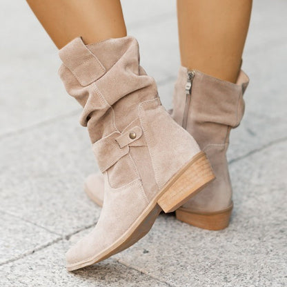 Damen Stiefeletten Bequem Schnürsenkel Braun