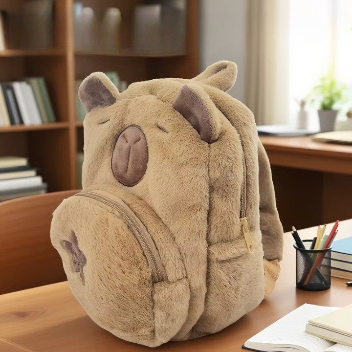 Süßer Kinder Rucksack Plüsch Capybara Lustig - BerlinGlamour