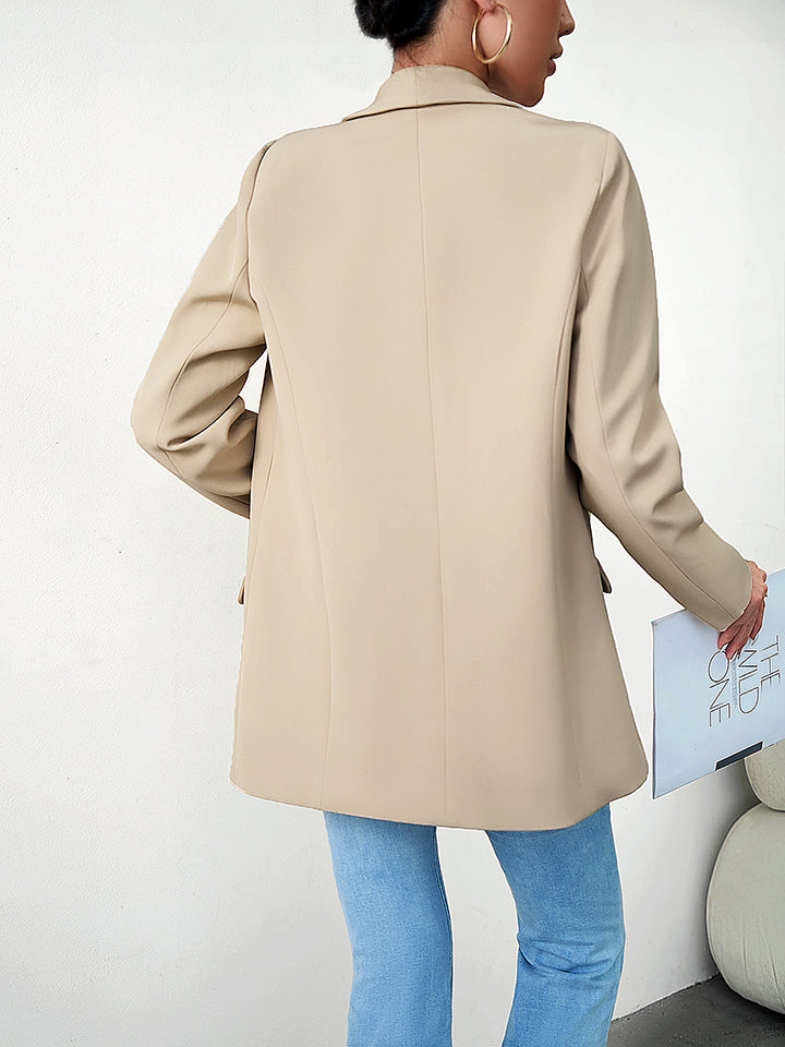 Langarm Blazer Reverskragen Damen Modern - BerlinGlamour