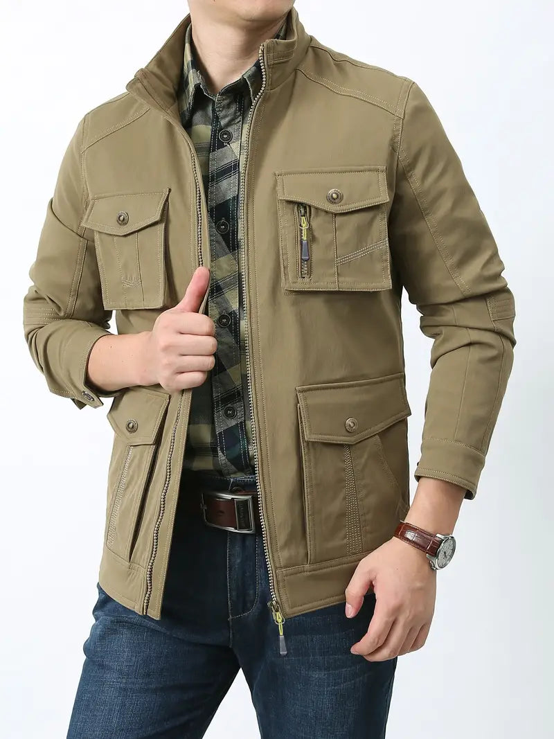 Herren Outdoor Jacke Wetterfest Robust Nylon - BerlinGlamour