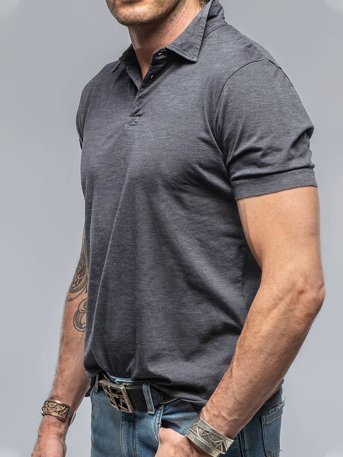 Herren Polo Luke Schlicht Elegantes Design