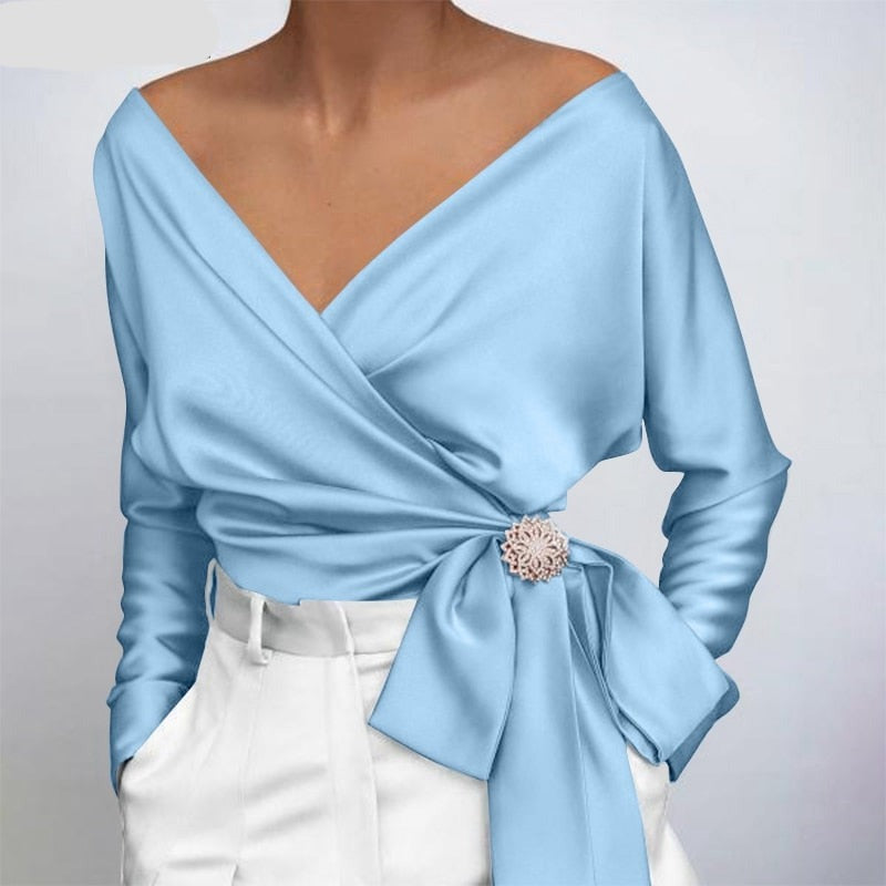 Elegante Seidenbluse Damen Bluse