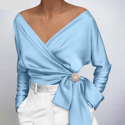 Elegante Seidenbluse Damen Bluse