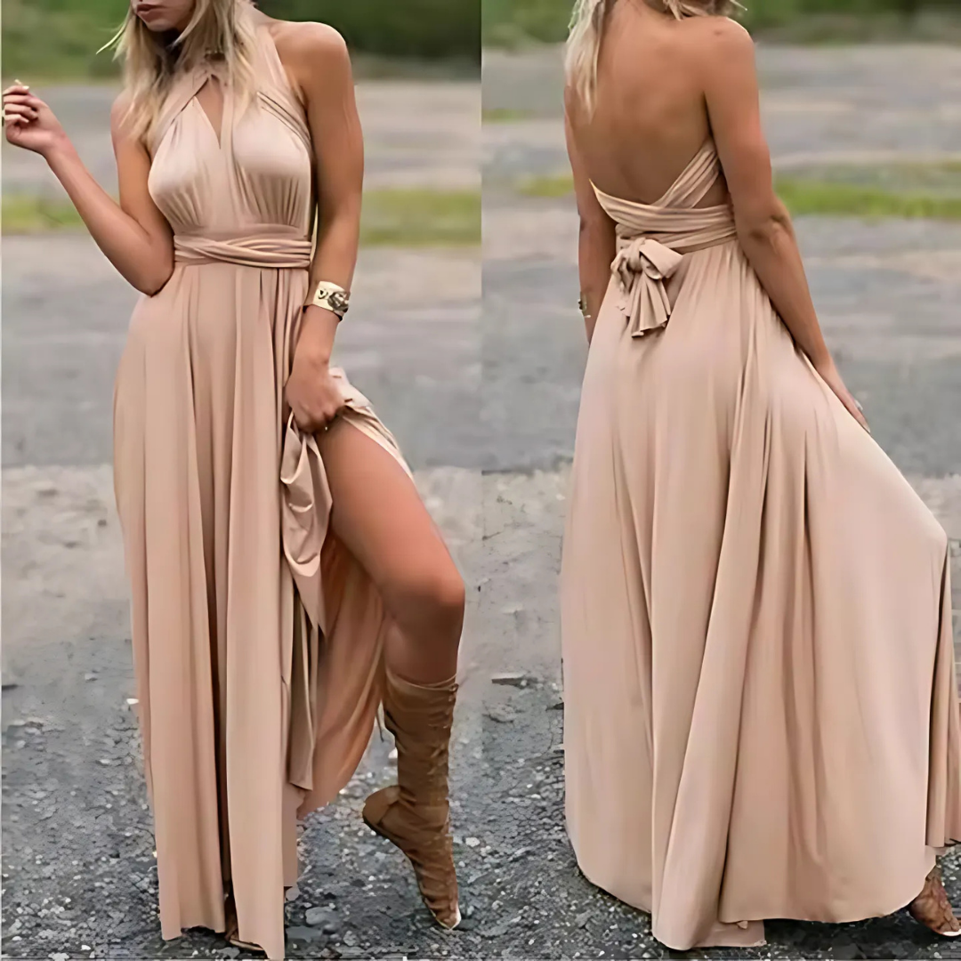 Elegantes Brautjungfernkleid Damen lang