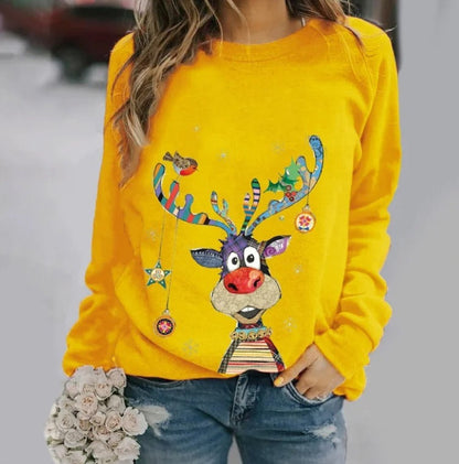 Weihnachtspullover von BerlinGlamour mit Rundhalsausschnitt