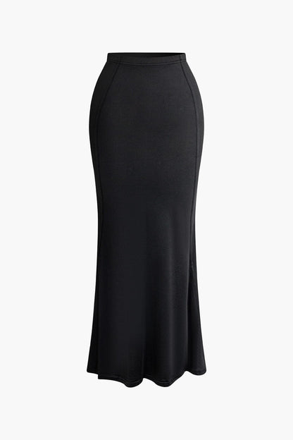 Elegantes Abendkleid Top und Maxirock Set