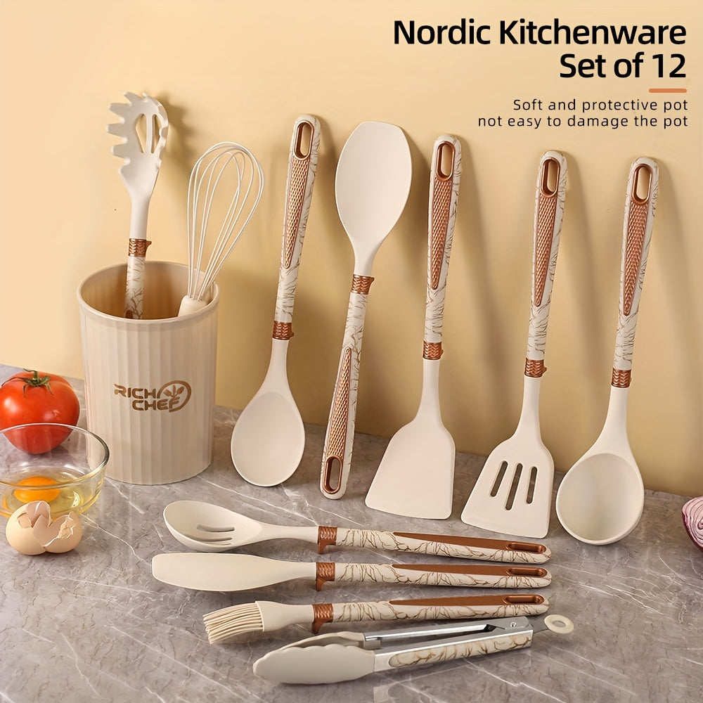 Elegante Silikon Küchenhelfer Set Premium