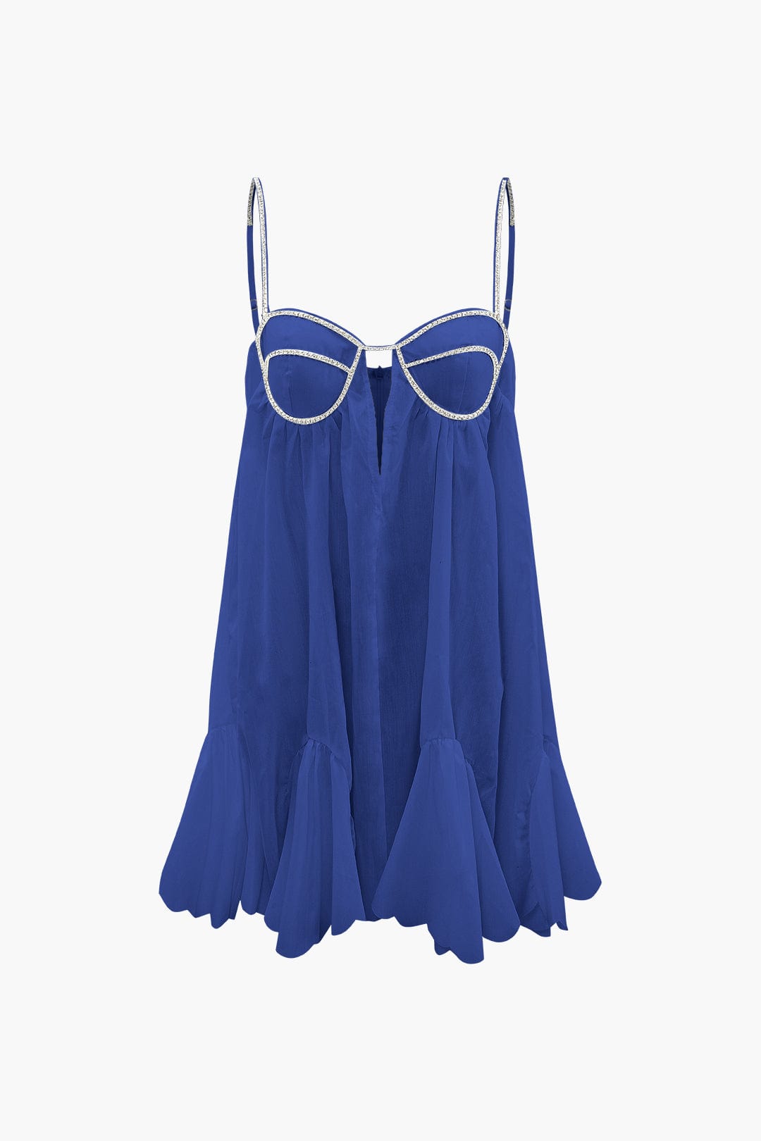 Kleid Mit Trägern Glitzernd Feminin Partykleid