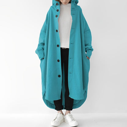 Langer Damen-Trenchcoat Modern Wasserabweisend