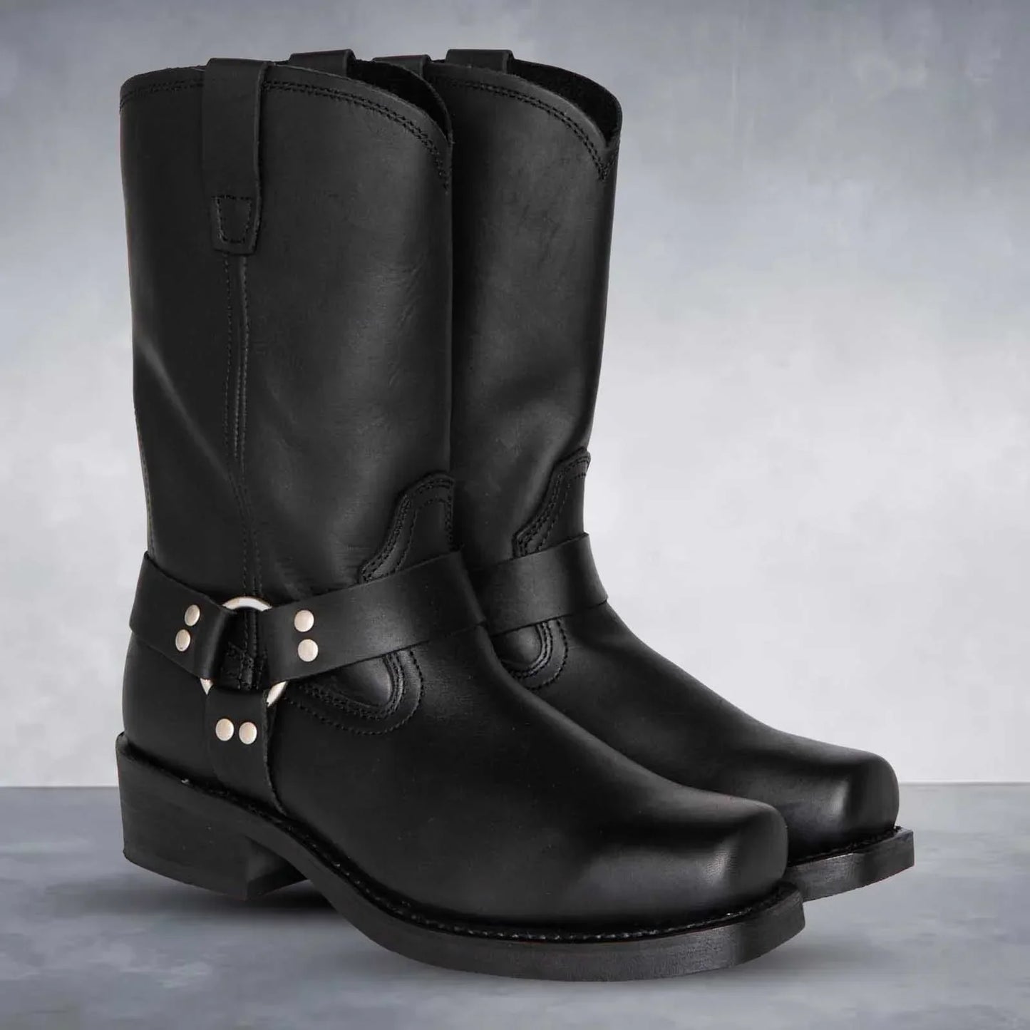 Lederstiefel Cowboystil Retro Westernstiefel Damen