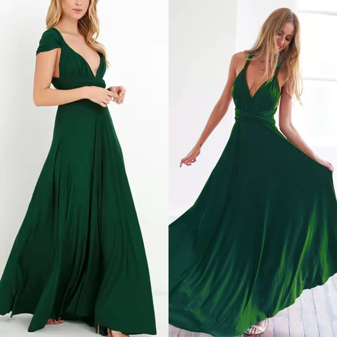 Elegantes Brautjungfernkleid Damen lang