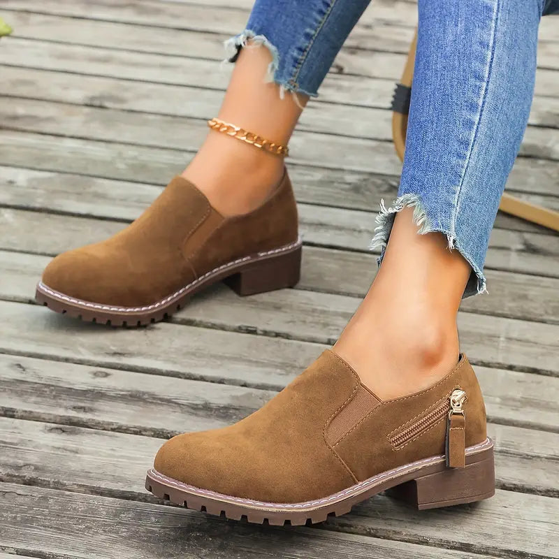 Damenstiefel mit niedrigem Absatz, orthopädisch - Hedda