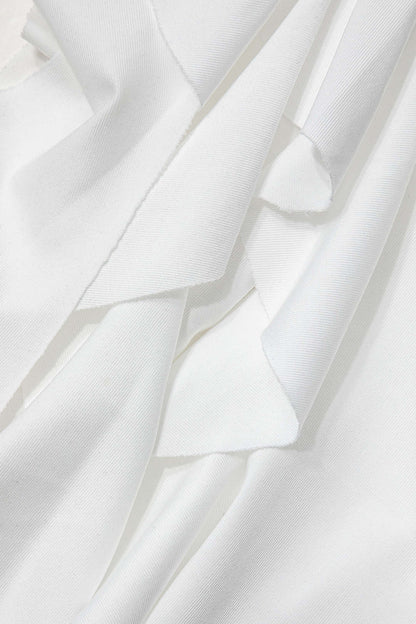 Elegantes Maxikleid mit Volant und Rüschen