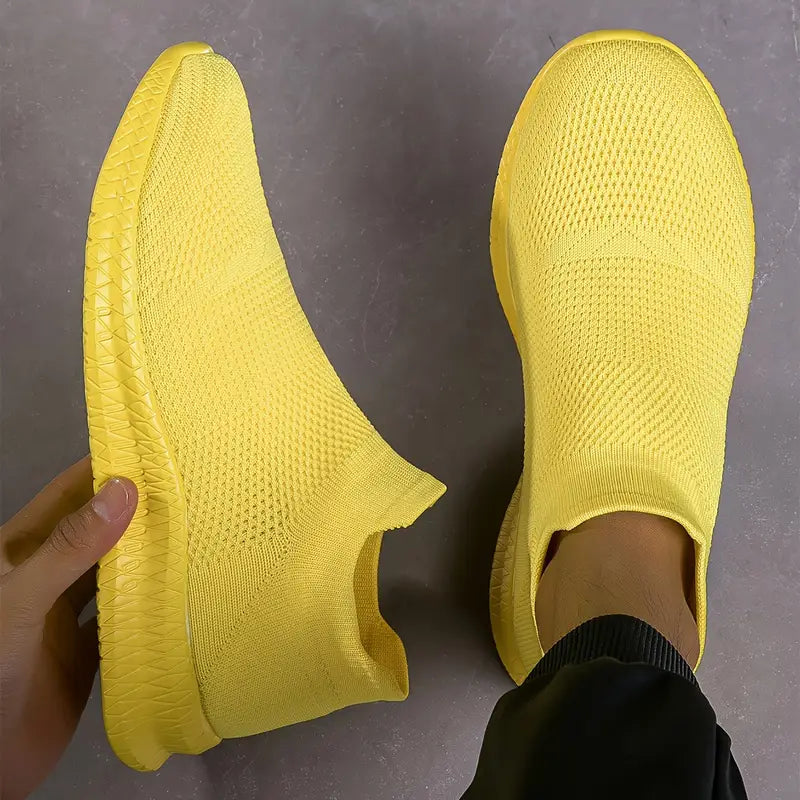Herren Slip-On Schuhe Leicht Knit Socken Schuhe Sommer - BerlinGlamour