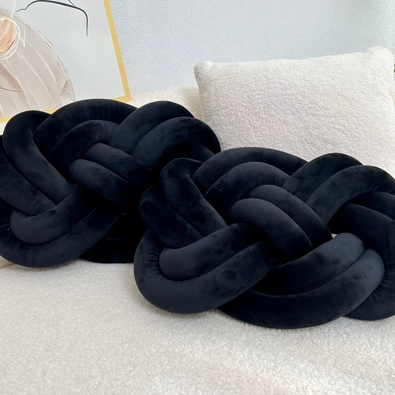 Weiche Kissen Luxus Komfort mit Knöpfen Modern