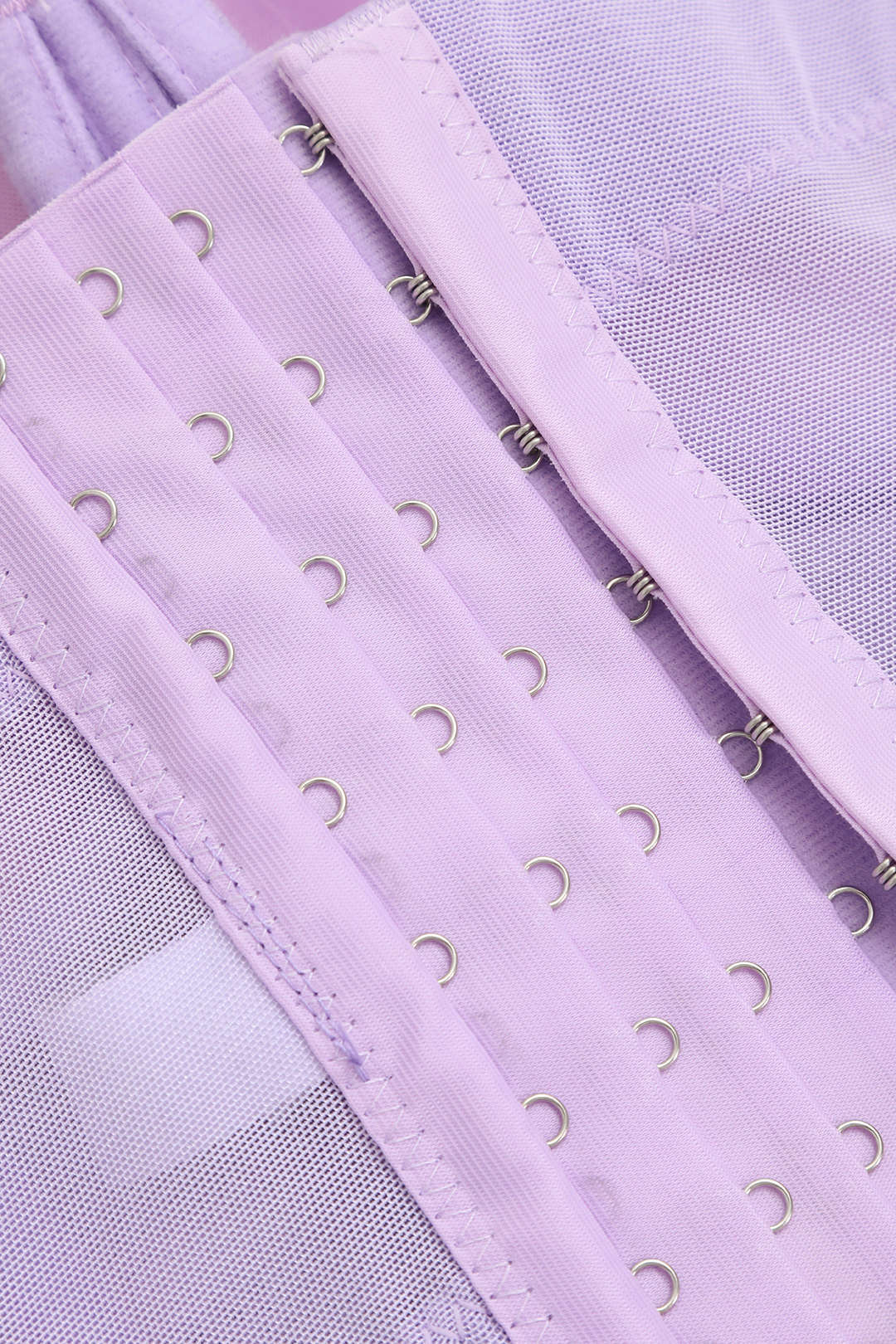 Bustier-Top Figurbetont Mit Bügel-Cups und Mesh-Struktur