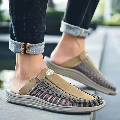Herren Hausschuhe Handgewebt Warm Heidi Stil