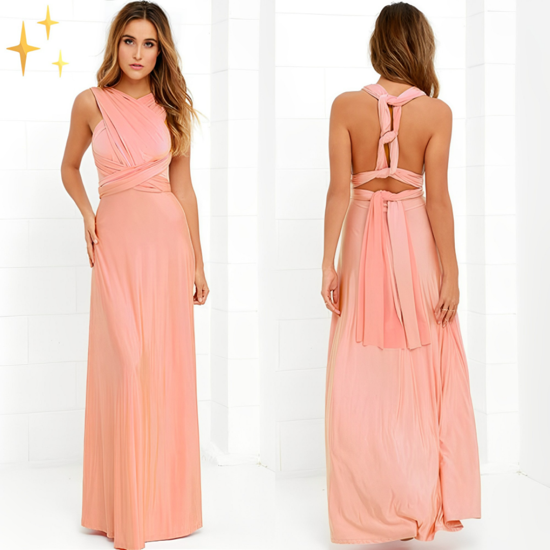 Elegantes Brautjungfernkleid Damen lang