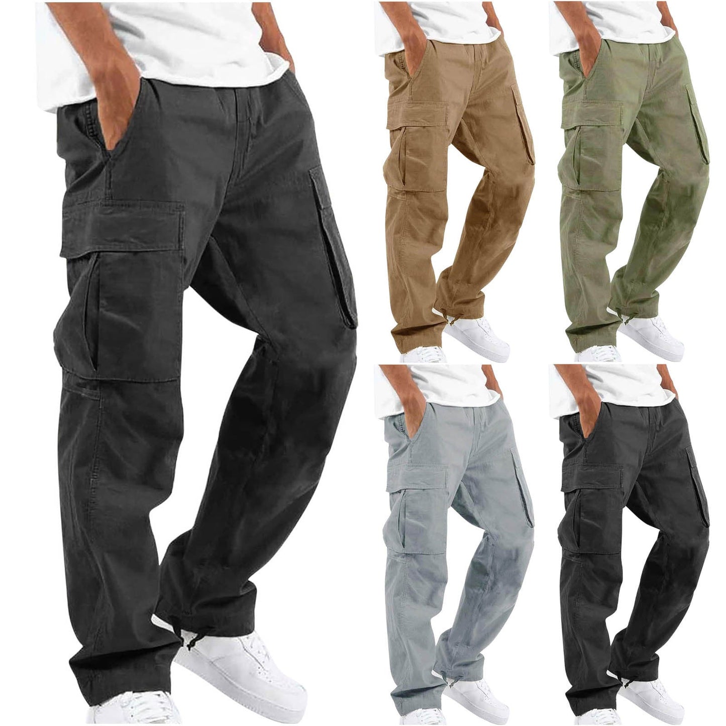 Herren Cargo-Hose Lässig Bequem Freizeit