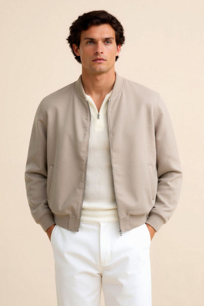 Herren Bomberjacke Slim Fit Modern Elegant