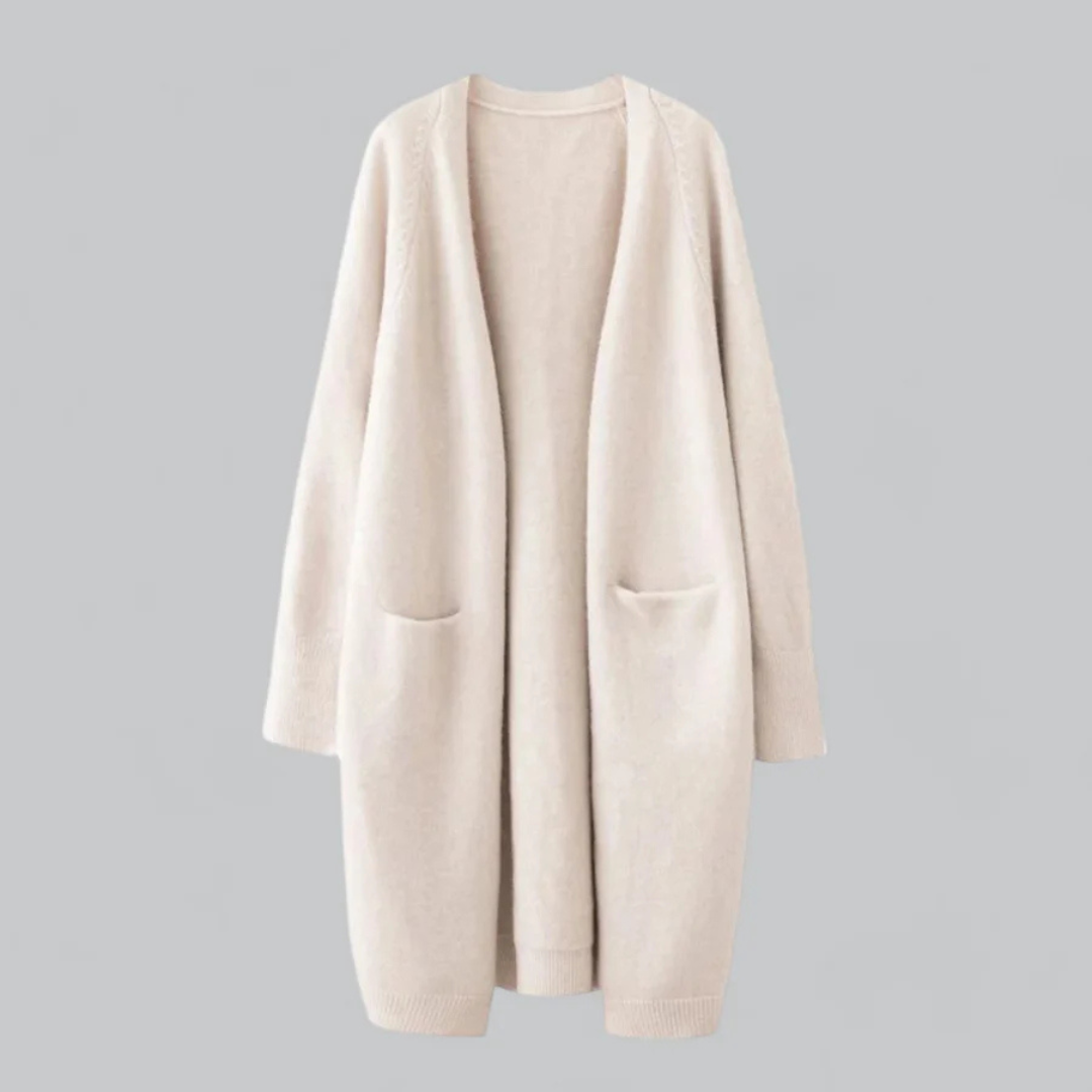Damen Strickjacke Offene Front Warm Gemütlich