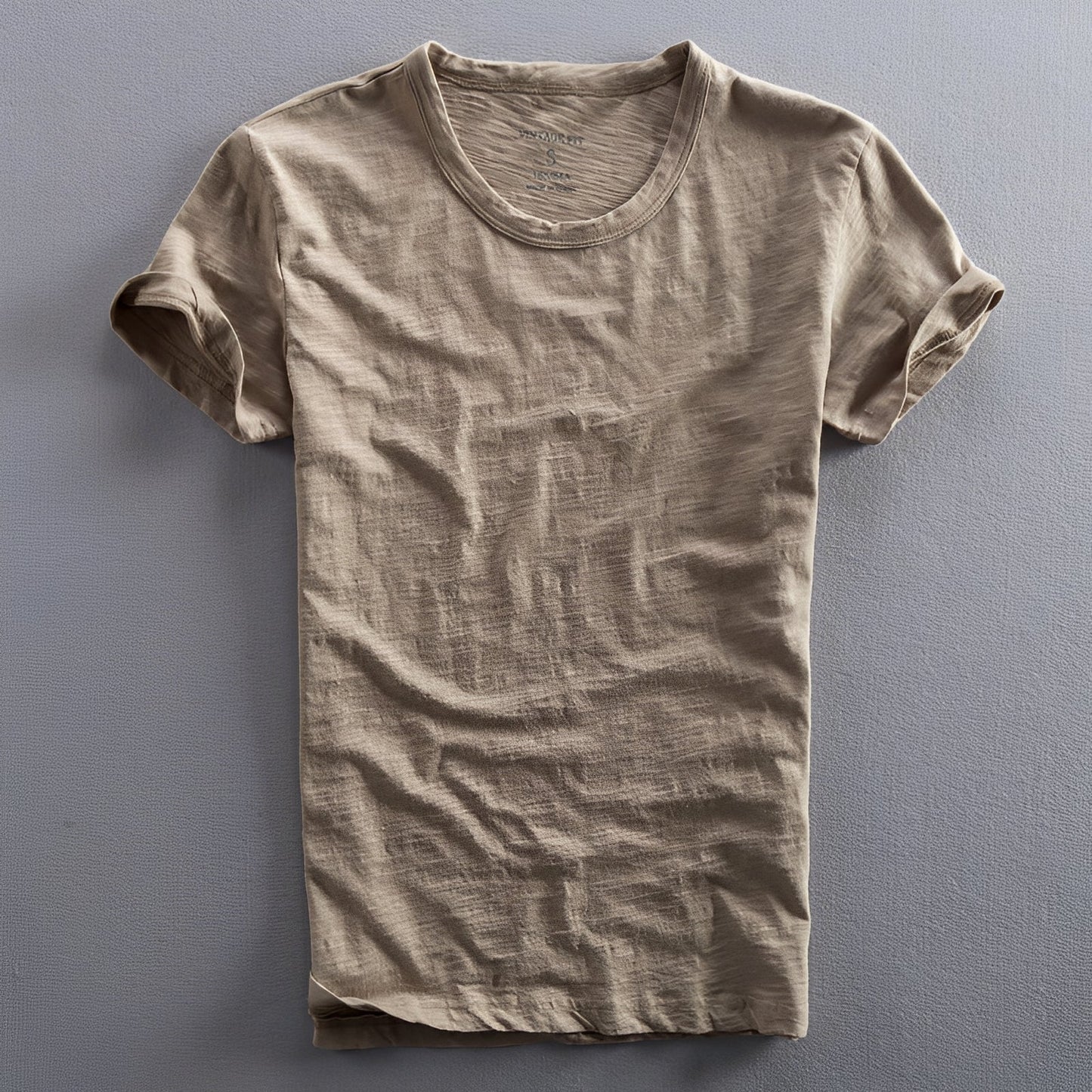 Herren T-Shirt Klassisch Gewaschen Bequem