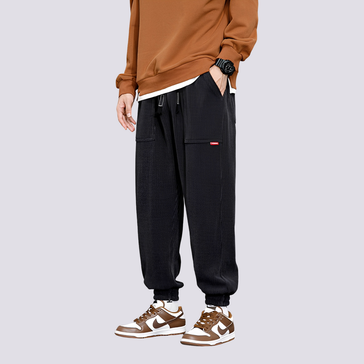 Bequeme Cord-Herrenhose Jogginghose Lässig