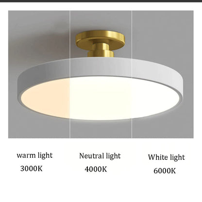 LED Deckenleuchte Modern Gold Mit Dimmfunktion