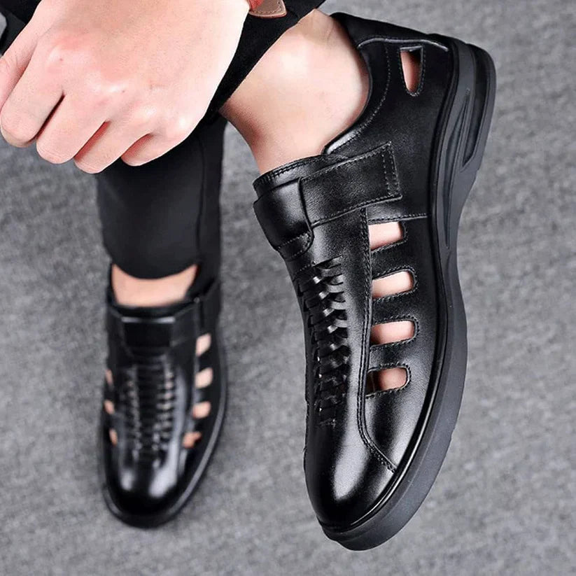 Herren Leder Sandalen Business Style Elegante Schuhe