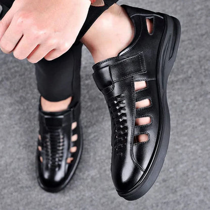 Herren Leder Sandalen Business Style Elegante Schuhe