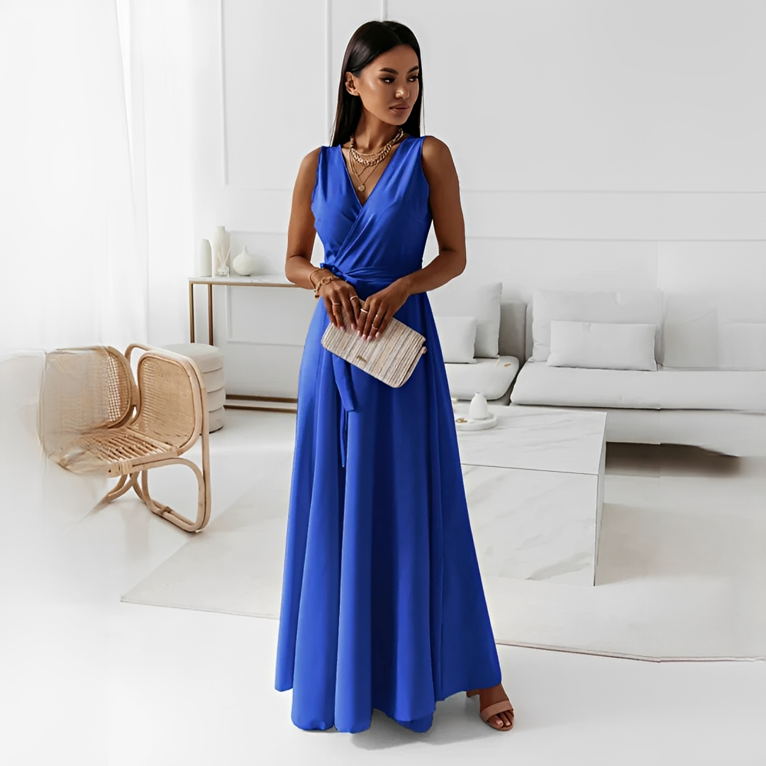 Elegantes Damenkleid V-Ausschnitt Modern Chic