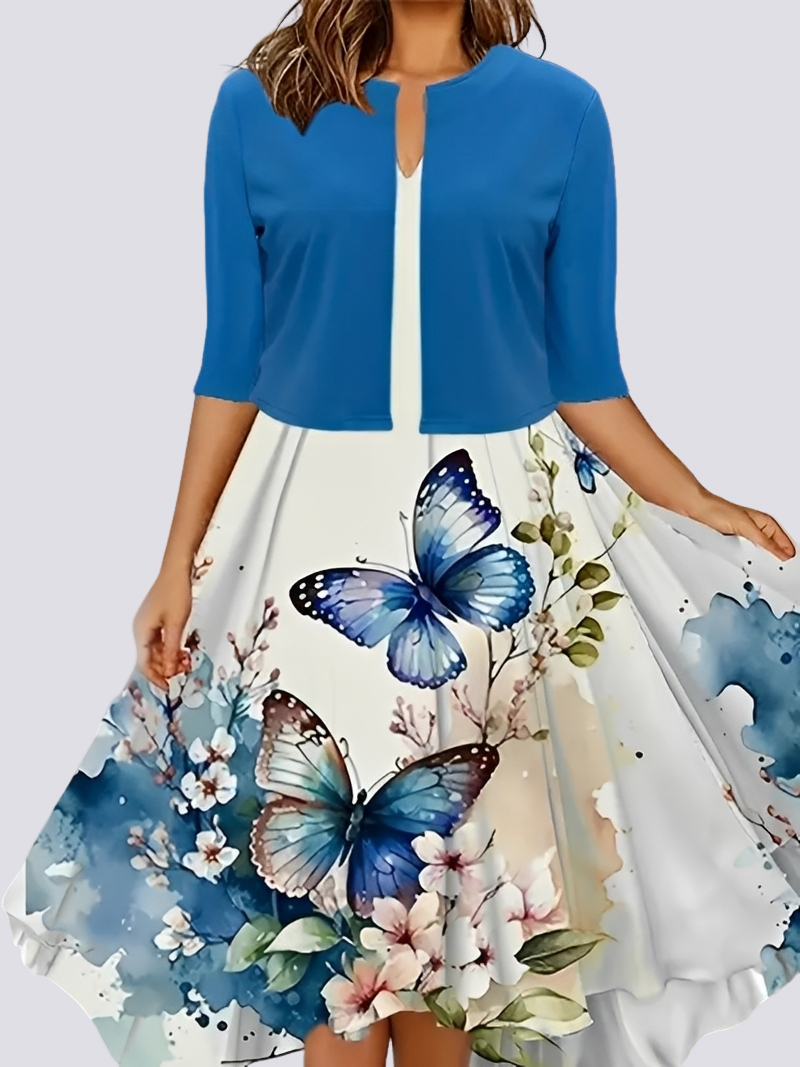 Damen Kleid Set Lang Zweiteilig Elegantes Abendkleid