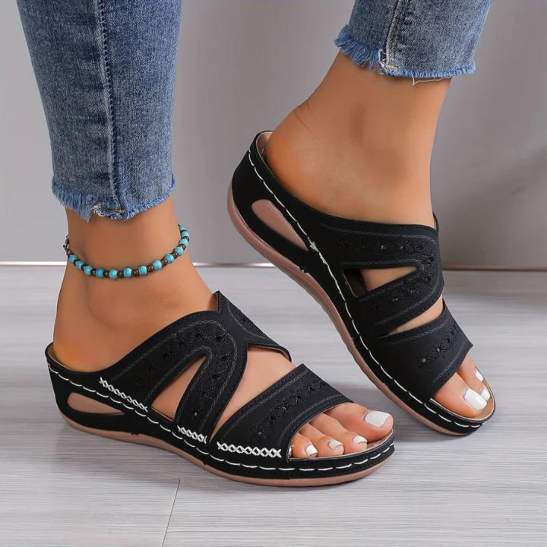 Damen Sandalen Orthopädisch Bequem Sommer