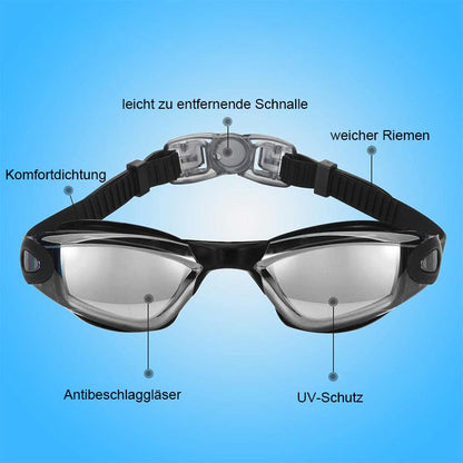 Triathlon Schwimmbrille Anti-Nebel UV-Schutz Damen Herren