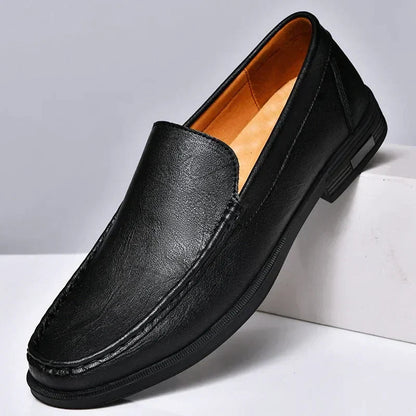 Herren Loafer Schuhe Elegant Lederschuhe Schwarz - BerlinGlamour