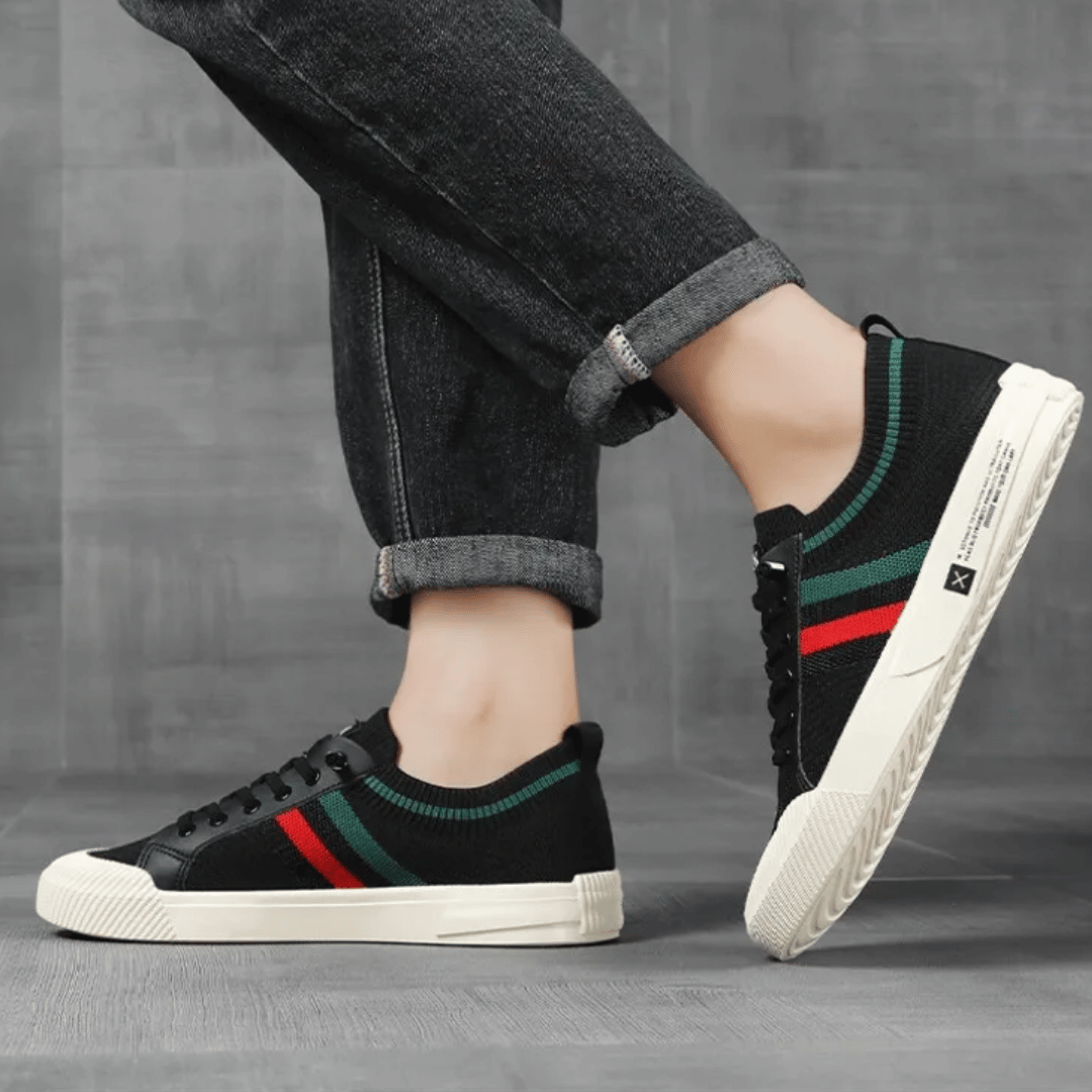 Männer Sneaker Strickmuster Lässig Sportlich