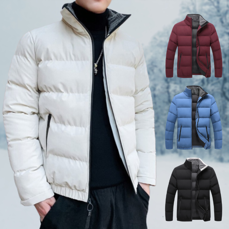 Herren Jacke Warm Kuschelig Modern
