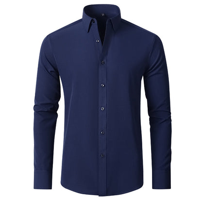 Herren Hemd Slim Fit Langarm Business Stretch