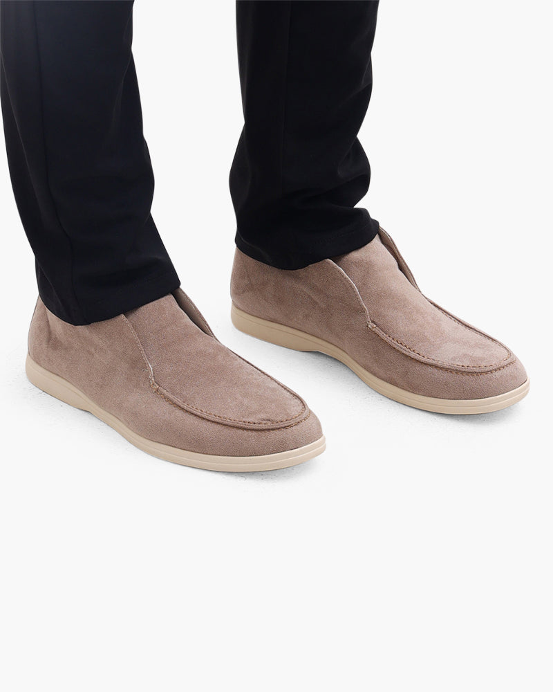 Kaschmir-Cardigan Set mit Hose und Stiefeletten