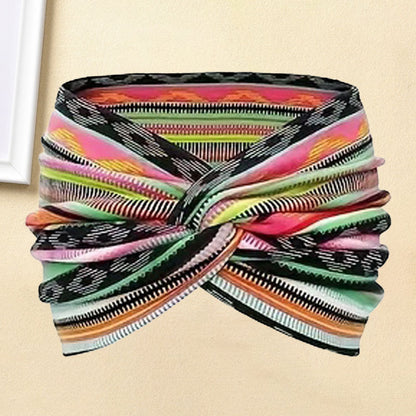 Haarband Breit Batik Vintage Stil