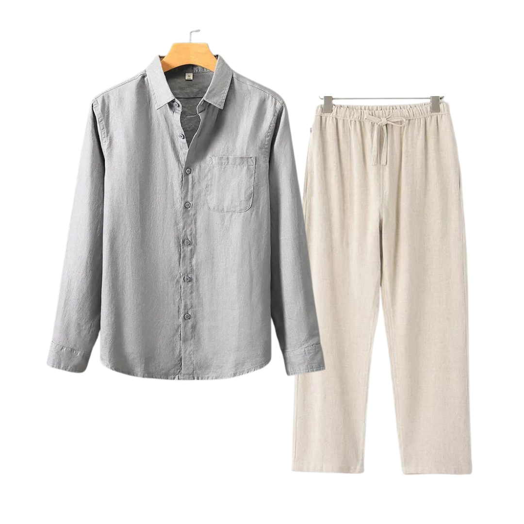 Herren Leinenanzug Klassisch Eleganter Stil - BerlinGlamour