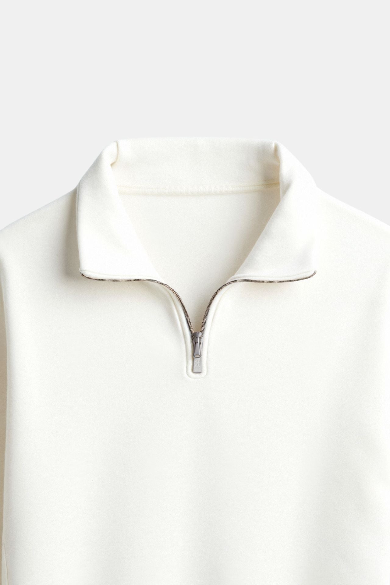 Wärmer Fleece Pullover Reißverschluss Modern