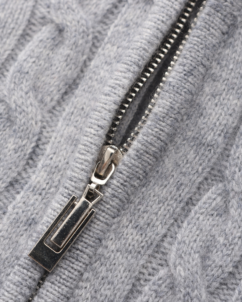 Herren Pullover Chunky Knit Kaschmir Warm mit Kabelmuster