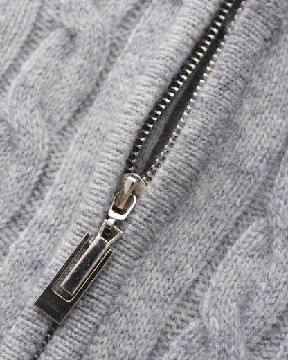 Herren Pullover Chunky Knit Kaschmir Warm mit Kabelmuster