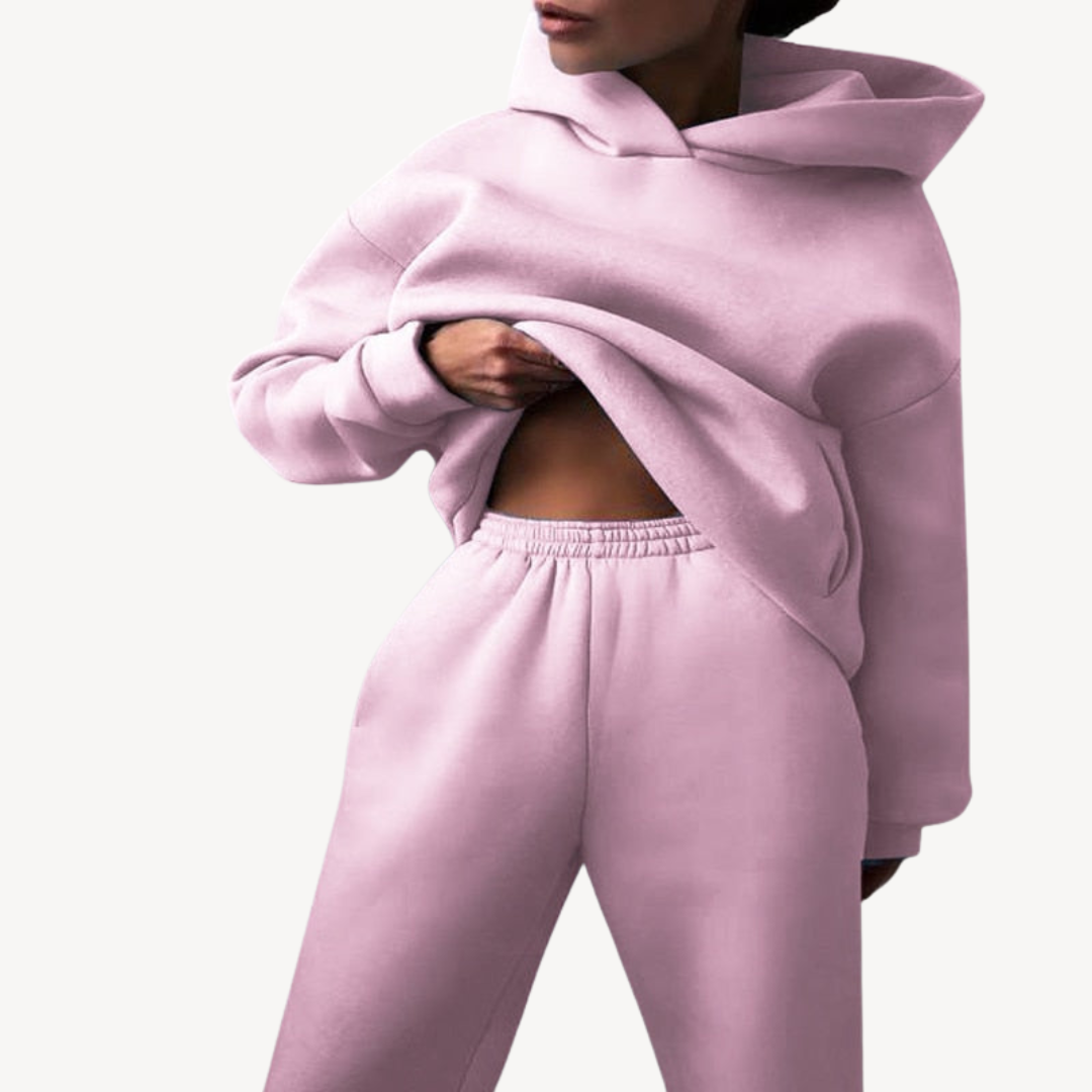 Damen Hoodie Set Jogginghose Comfort Sportlich