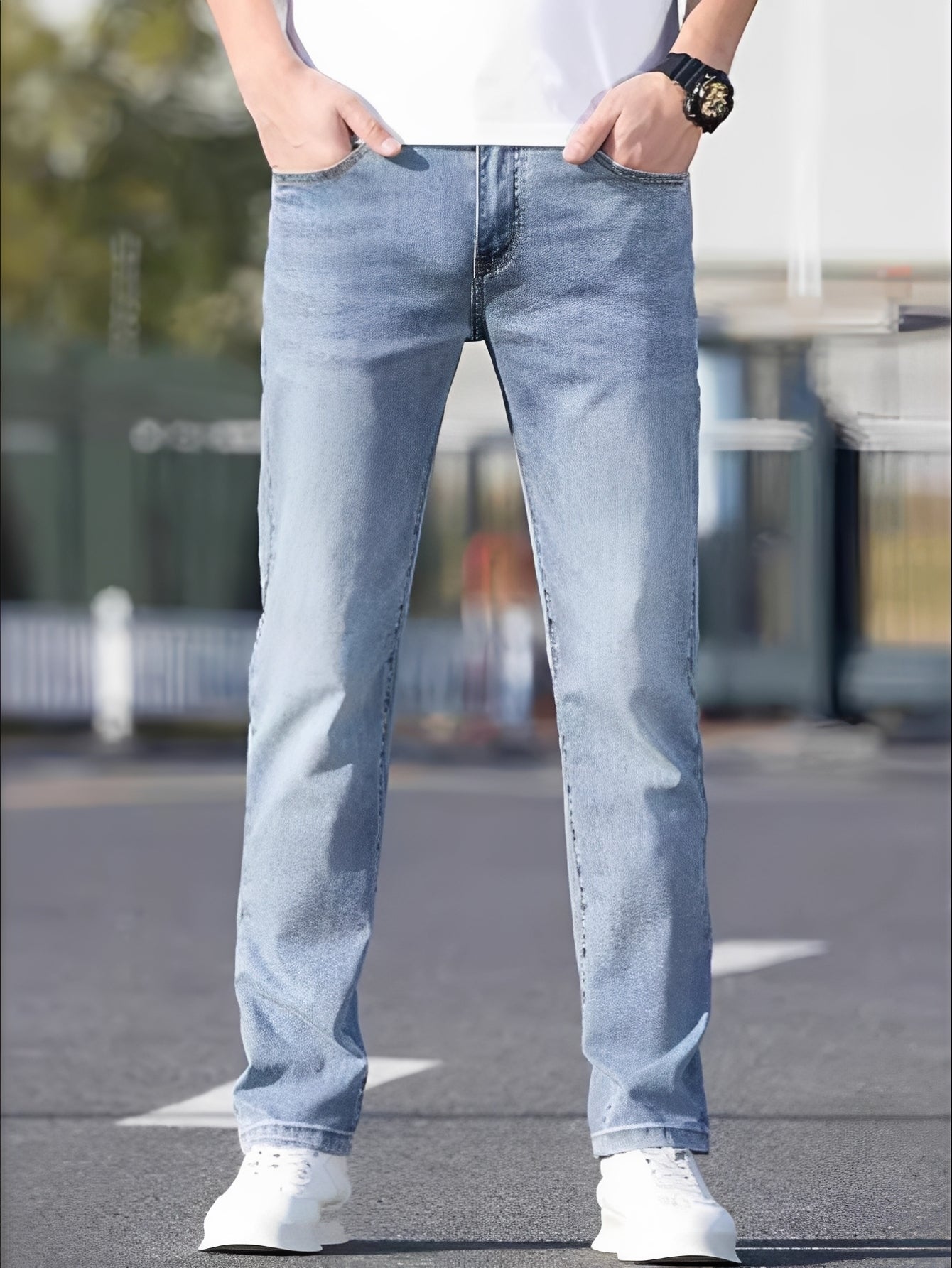 Dehnbare Skinny Jeans Herren Stretch - BerlinGlamour