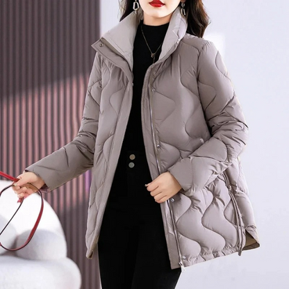 Damen Winterjacke Langärmelig Warm Freizeit